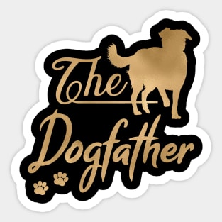 Border Collie Dogfather Sticker